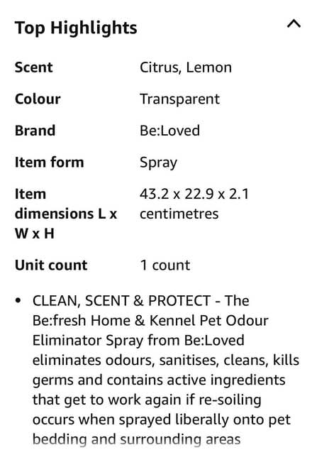 Photo of free Home & Kennel anti-bac Spray (Stanstead St Margarets SG12)