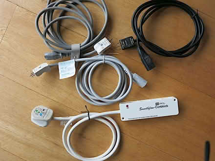 Photo of free Compact mains 4-way adaptor plus power leads (Llandrindod LD1) #1