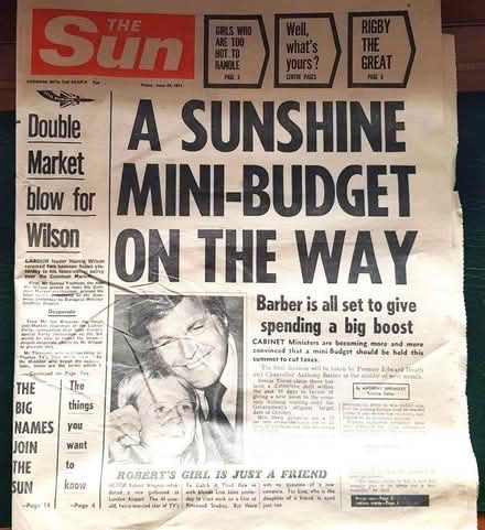 Photo of The Sun, June 25th 1971 (Grangetown SR2) #1