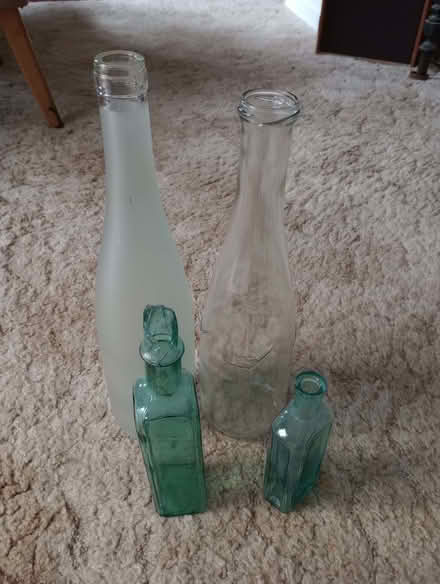 Photo of free Decorative glass bottles (Coleridge Ward CB1) #1