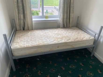 Photo of free Old Mattress and Metal Frame - No Headboard (Clifton S60)