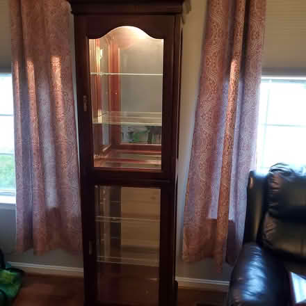 Photo of free Lighted Curio Cabinet (Bowie)