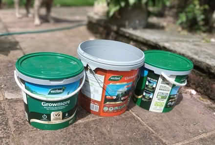 Photo of free Empty fertiliser tubs (Appleby-in-Westmorland CA16) #1