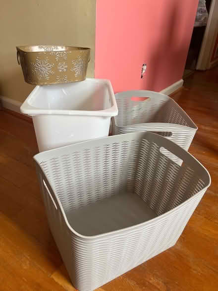 Photo of free Misc storage bins (Woodside Forest)