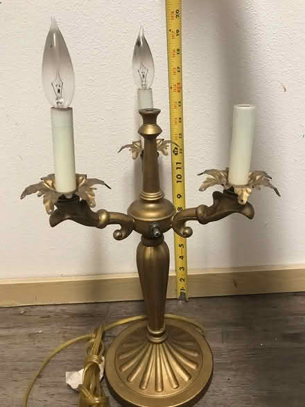 Photo of free Vintage Candelabra Lamp, 3 way (North Seattle) #1