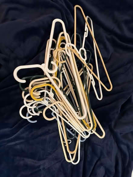 Photo of free 20 plastic hangers (West Townsend)