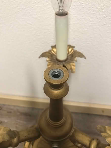 Photo of free Vintage Candelabra Lamp, 3 way (North Seattle) #3