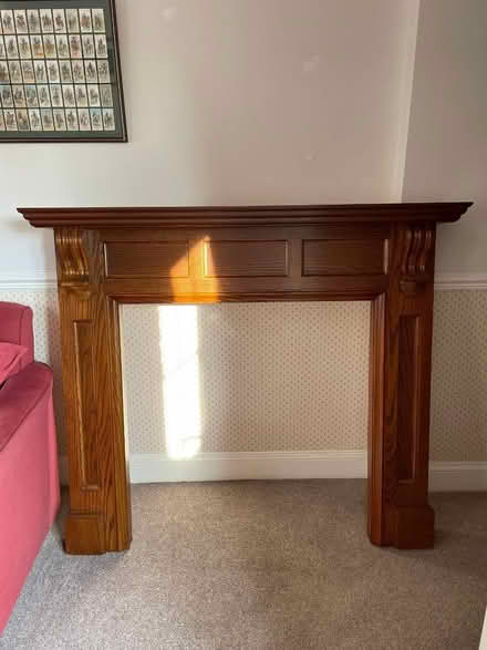 Photo of free Solid wood fireplace surround (Sutton NR12)