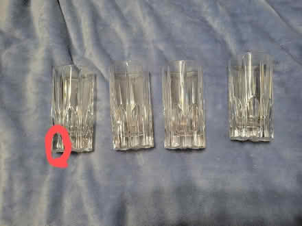 Photo of free Mikasa crystal glasses (McKnight Rd and Manchester Rd)