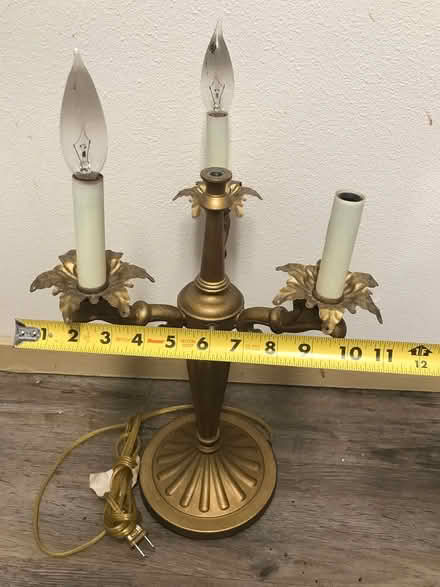 Photo of free Vintage Candelabra Lamp, 3 way (North Seattle) #2