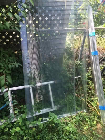 Photo of free Used glass 60" sliding shower doors (Bethesda 20814 near BCC HS)