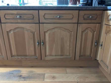 Photo of free Kitchen cupboards - solid oak (Menston LS29)