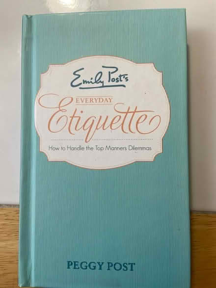 Photo of free Emily Post’s etiquette book (10011 (17th & 9th))