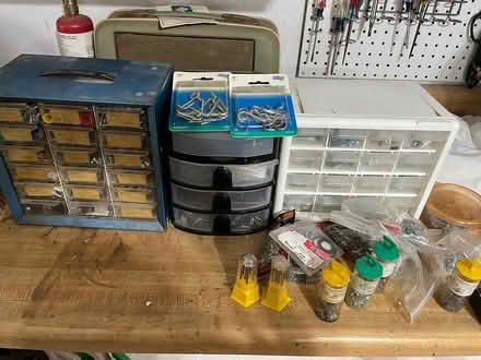 Photo of free Various fasteners/storage drawers (Melrose MA)