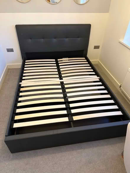 Photo of free Faux Leather King Size Bed (Ingbirchworth)