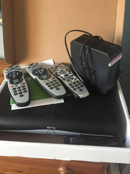 Photo of free SKY+HD Box and remotes, and Router (Middlewich)