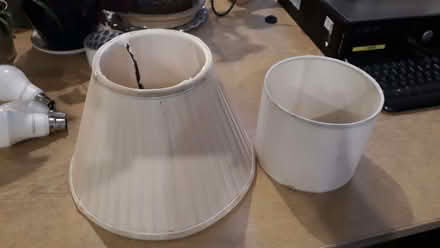 Photo of free 2 cream lampshades (Digbeth B5)