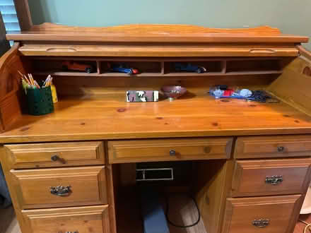Photo of free Pine roll top desk (Winfield by cdh)