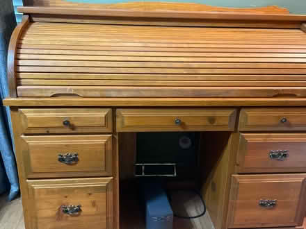 Photo of free Pine roll top desk (Winfield by cdh)