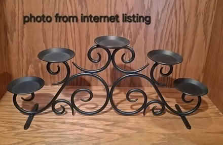 Photo of free Partylite Hearthside Pillar Stand P7412 wrought iron candleholder