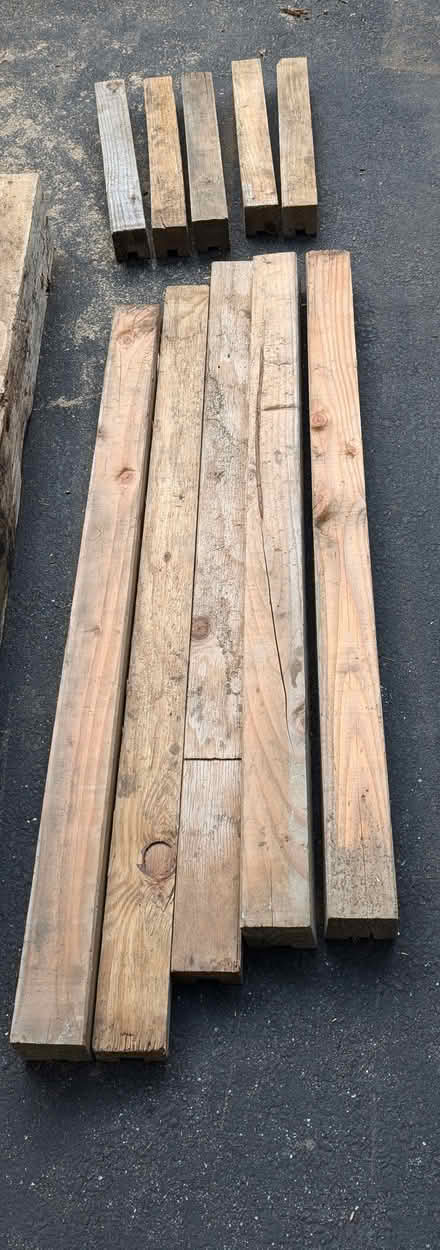 Photo of free 3"x3" and 2"x3" wood - 21" and 47" (Pleasantville)