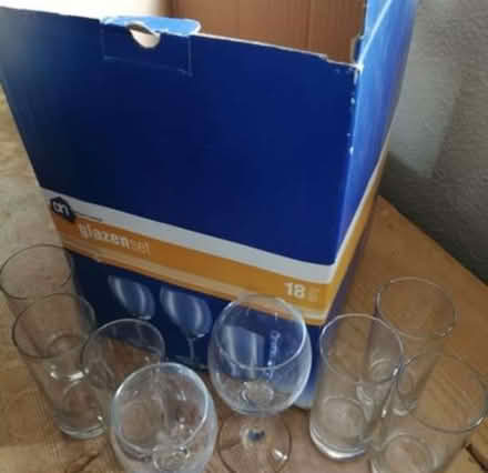 Photo of free 16 glasses in box (New England)