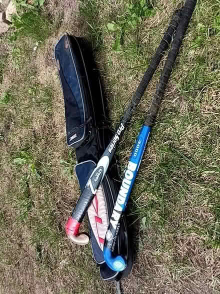 Photo of free 2 hockey sticks and hockey bag (Chalker's Corner TW9)