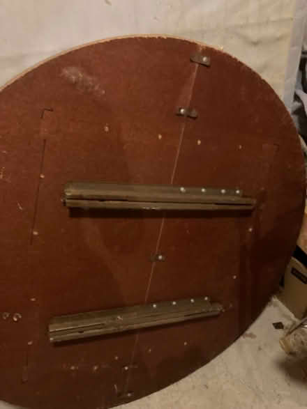 Photo of free Wood table top of round table (Foothill Boulevard Cupertino) #1
