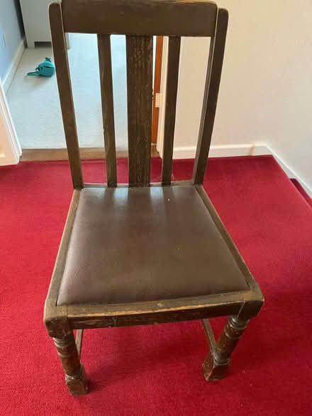 Photo of free 4 old dining chairs (Battledown GL52)