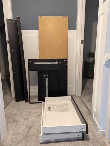 Photo of free Black IKEA 'micke' desk (Durham DH1) #3