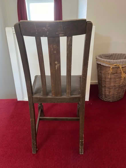 Photo of free 4 old dining chairs (Battledown GL52)