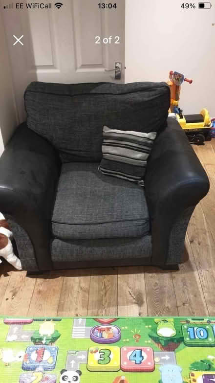 Photo of free Grey Comfortable Armchair (Buxton Central SK17)