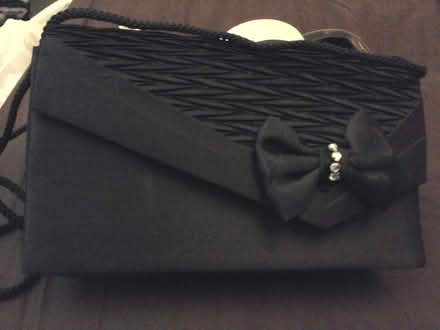 Photo of free Black Satin Evening Bag,mini Purse, Lipstick/Mirror holder (Kirkton of Auchterhouse DD3) #1