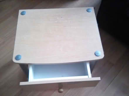 Photo of free Pine Side Table with Drawer (Would make great upcycle projec (Whiston L35) #2