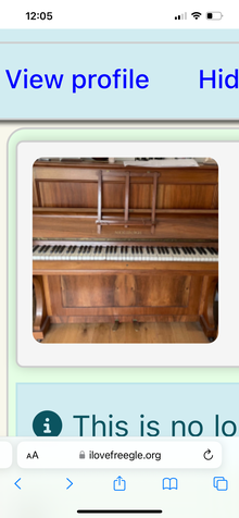 Photo of free Piano (Peasedown St John CP) #2