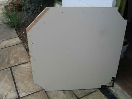 Photo of free Corner desk top. Very sturdy. (No legs.) 1m / 39.5" VGC (Upton Saint Leonards GL4) #1