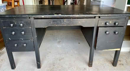 Photo of free Solid wooden desk (Meldreth SG8) #2