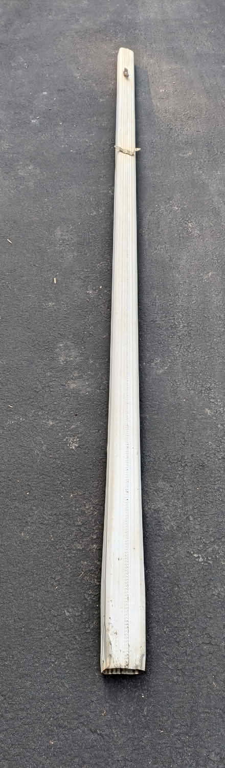 Photo of free 10' White aluminum gutter downspout (Pleasantville) #2