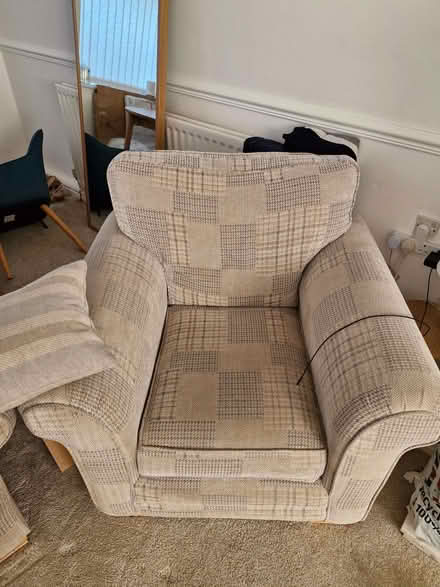 Photo of free Two Seater Sofa Couch & 2 Armchairs (The Fens TS25) #2