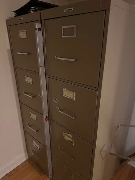 Photo of free Two 4-drawer filing cabinets (Bryn Mawr PA) #1