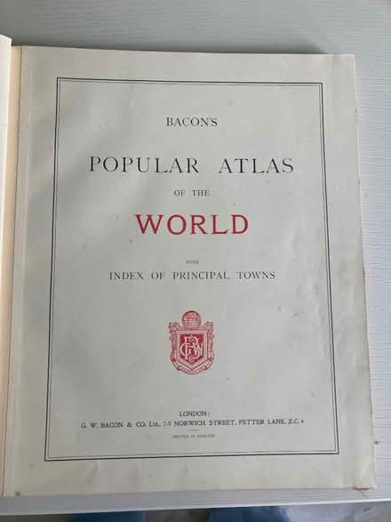 Photo of free Very old large atlas (Westham BN24) #1