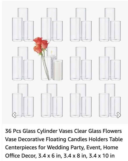 Photo of clear cylinder vases (northeast ann arbor) #1