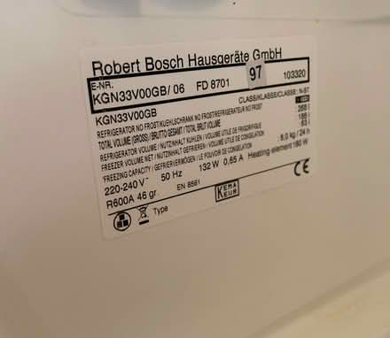 Photo of free Bosch Fridge Freezer. (Middleton on Sea PO22) #1