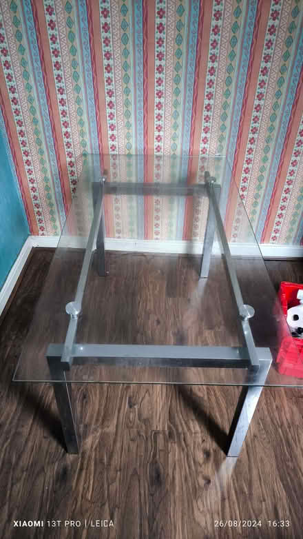 Photo of free Glass-topped dining table (Broomhill S10) #1