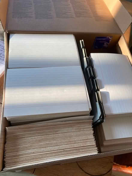 Photo of free A LOT of vintage index cards (Chichester central PO19) #1