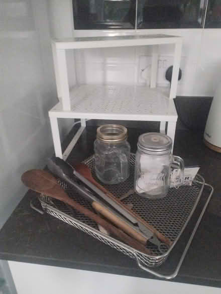 Photo of free 2 tier shelves and kitchen bits (Borehamwood WD6) #1