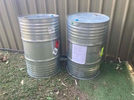 Photo of free Steel 200L (44gallon) drums (Bexley)