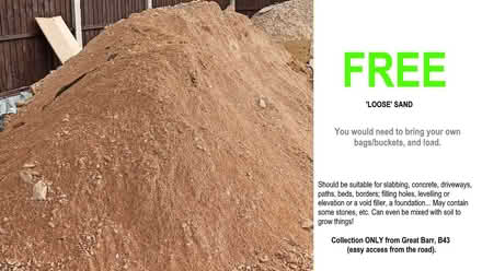 Photo of free sand (Hamstead B43)