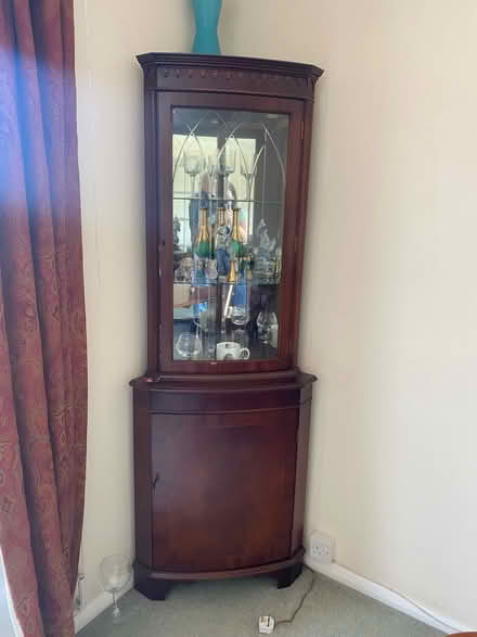 Photo of free Darkwood Corner display unit (Horndean PO8) #1