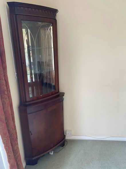 Photo of free Darkwood Corner display unit (Horndean PO8) #2